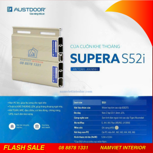Cửa cuốn khe thoáng Austdoor SUPERA S52i |Độ dày 0.9-1mm|