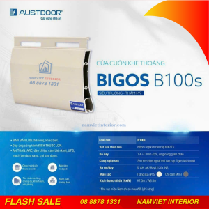 Cửa cuốn khe thoáng Austdoor BIGOS B100s |Độ dày 1.4-1.8mm|