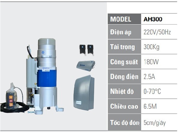 motor cửa cuốn austdoor ah300kg