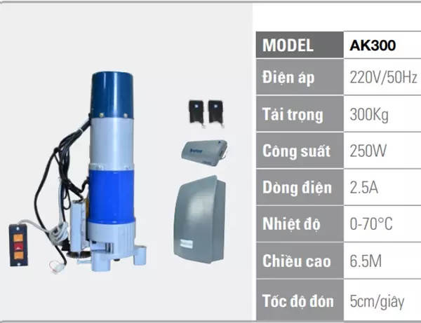 motor cửa cuốn austdoor ak300kg