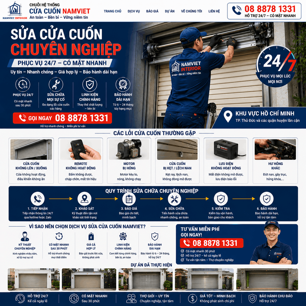 sửa cửa cuốn