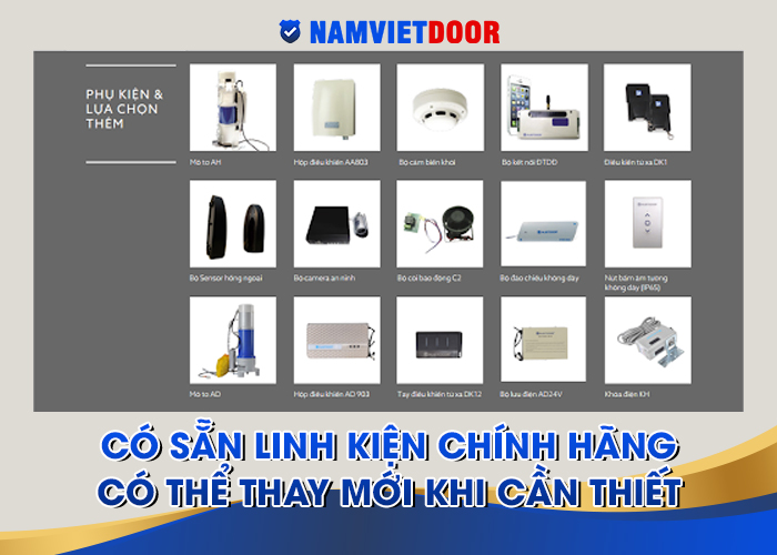 C&oacute; sẵn linh kiện ch&iacute;nh h&atilde;ng c&oacute; thể thay mới khi cần thiết