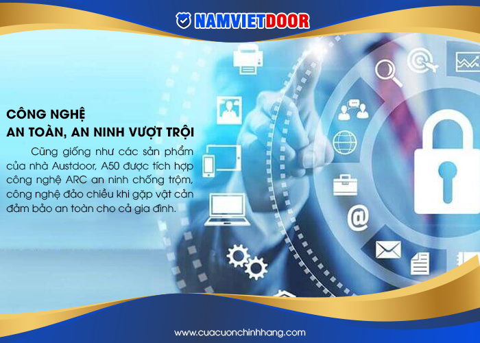 A50 được tích hợp công nghệ ARC an ninh chống trộm, công nghệ đảo chiều