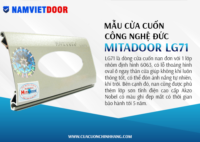 cửa cuốn đức mitadoor LG 71