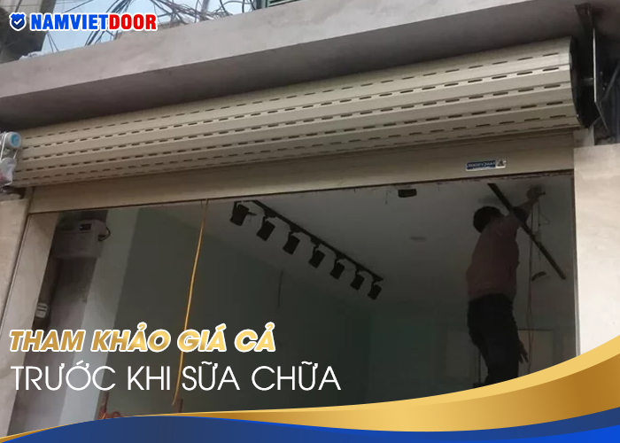 Tham khảo gi&aacute; cả trước khi sửa chữa cửa cuốn tại quận 1