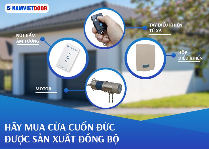 cửa cuốn Đức được sản xuất đồng bộ