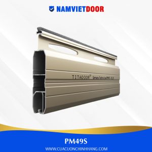 CỬA CUỐN TITADOOR PM49S | Lông nheo giảm ồn – 3 chân 1 vịt – 8,9kg/m2 +-6%