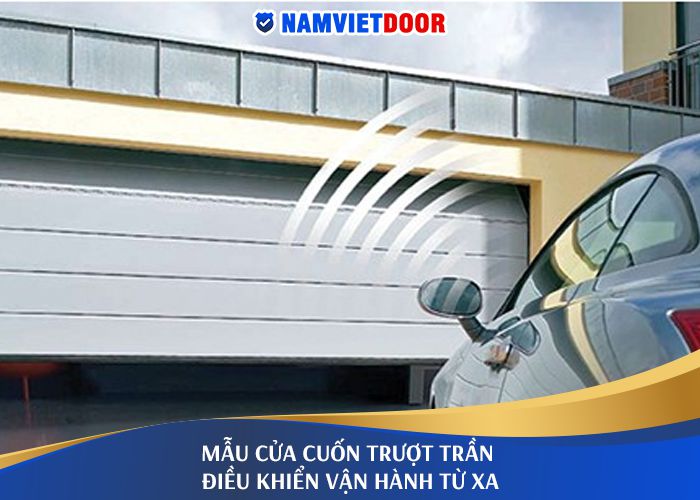 cửa cuốn trượt trần &dstrok;iều khiển từ xa