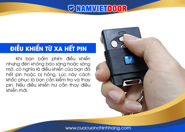 &Dstrok;iều khiển từ xa hết pin, hỏng