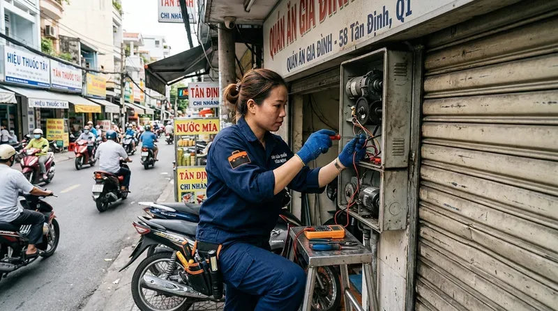 Dịch vụ sửa cửa cuốn phường T&acirc;n &Dstrok;ịnh uy t&iacute;n, c&oacute; mặt sau 15 ph&uacute;t