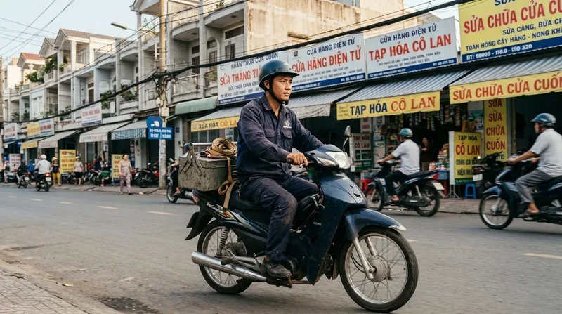 Dịch Vụ Sửa Cửa Cuốn Phường Xu&acirc;n H&ograve;a Cấp Tốc 24/7