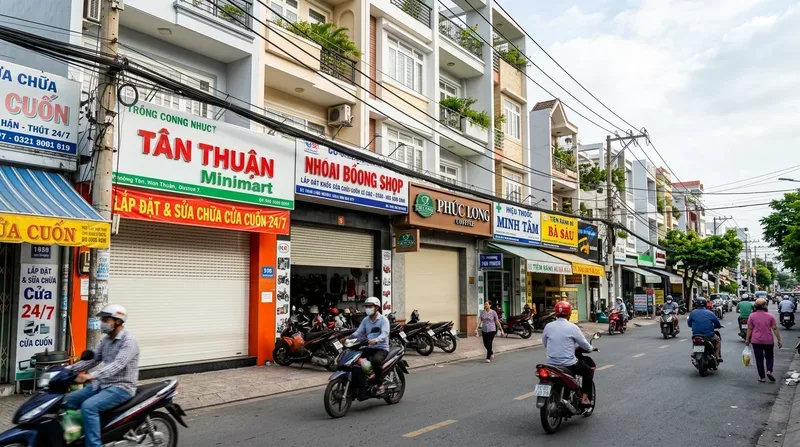 Nhu cầu sử dụng và lắp đặt cửa cuốn phường Tân Thuận năm 2026
