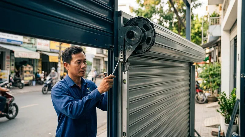 Bảng báo giá cửa cuốn 2026 Tân Phú: Lắp đặt & Sửa chữa chi tiết
