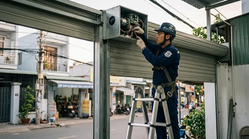 C&aacute;c hạng mục dịch vụ cửa cuốn phường Long Thạnh Mỹ phổ biến