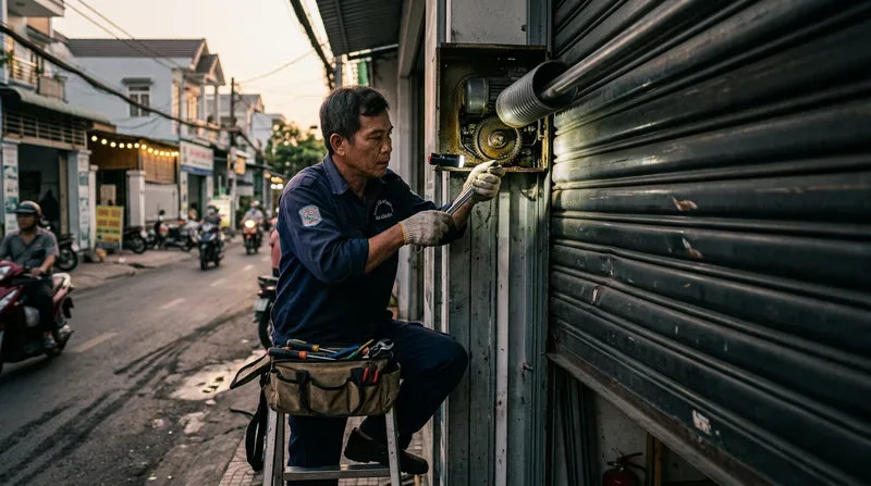 C&aacute;c lỗi cửa cuốn thường gặp v&agrave; hướng dẫn xử l&yacute; khẩn cấp