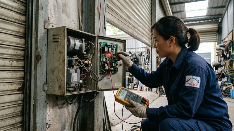 C&aacute;c lỗi phổ biến cần gọi thợ sửa cửa cuốn Thủ &Dstrok;ức ngay