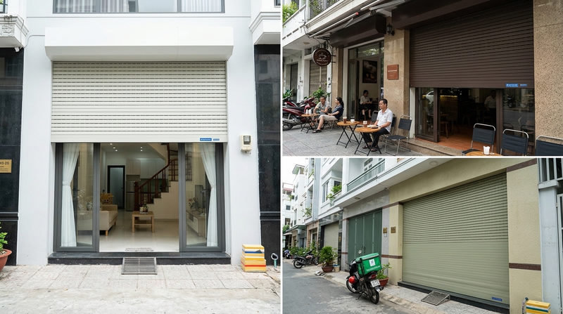 Review cửa cuốn Austdoor thực tế từ c&aacute;c c&ocirc;ng tr&igrave;nh tại TP.HCM