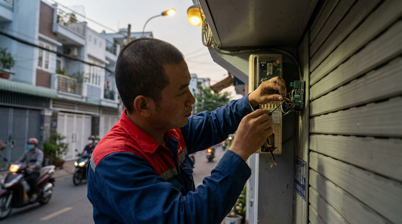 Tại sao cửa cuốn Titadoor bấm kh&ocirc;ng l&ecirc;n xuống &dstrok;ược? C&aacute;ch xử l&yacute; tạm thời