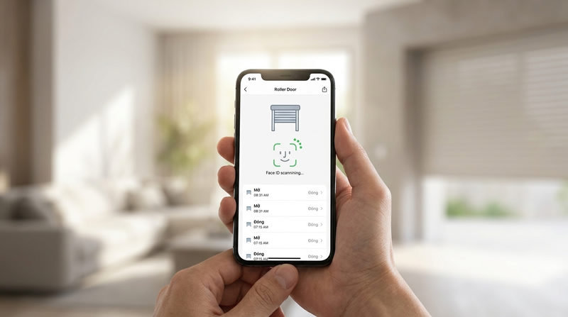 Giải đáp: Sử dụng App điện thoại điều khiển cửa cuốn có an toàn hơn Remote không?