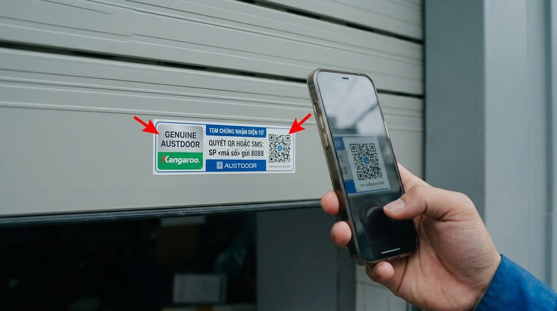 Hướng dẫn ph&acirc;n biệt cửa cuốn Austdoor ch&iacute;nh h&atilde;ng 100%