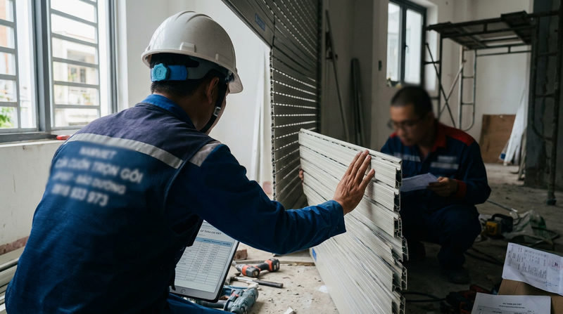 Bảng gi&aacute; cửa cuốn Austdoor TP.HCM thi c&ocirc;ng trọn g&oacute;i (Cập nhật 2026)