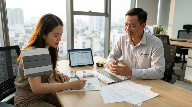 Giải &dstrok;&aacute;p thắc mắc về cửa cuốn Titadoor gi&aacute; rẻ TPHCM