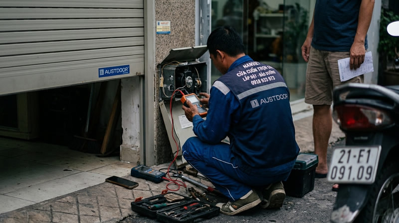 Quy trình cứu hộ cửa cuốn khẩn cấp 24/7