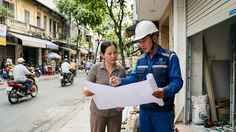 &Dstrok;ại l&yacute; cửa cuốn Austdoor ch&iacute;nh h&atilde;ng TP.HCM: Khảo s&aacute;t & Bảo h&agrave;nh tốc h&agrave;nh