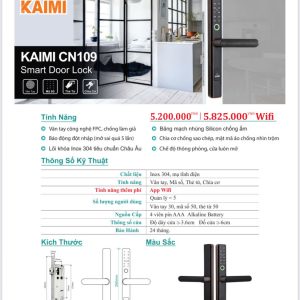 Khóa vân tay cửa nhôm CN109