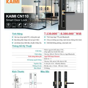 Khóa vân tay cửa nhôm CN110