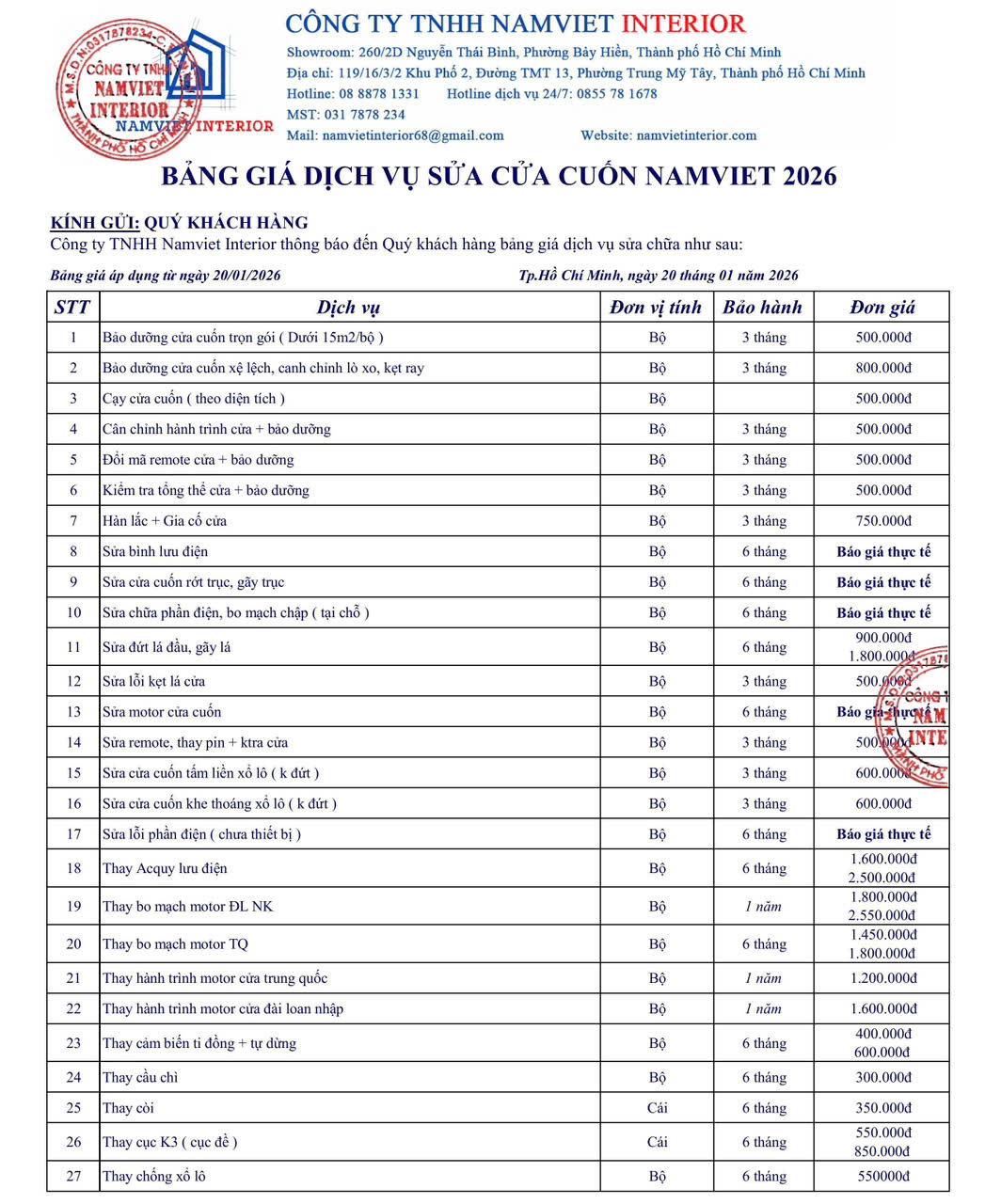 gi&aacute; phụ kiện cửa cuốn